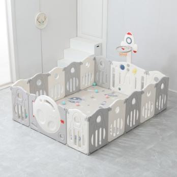 Манеж UNIX Kids Supreme Space / Премиальный 200x200 см серый