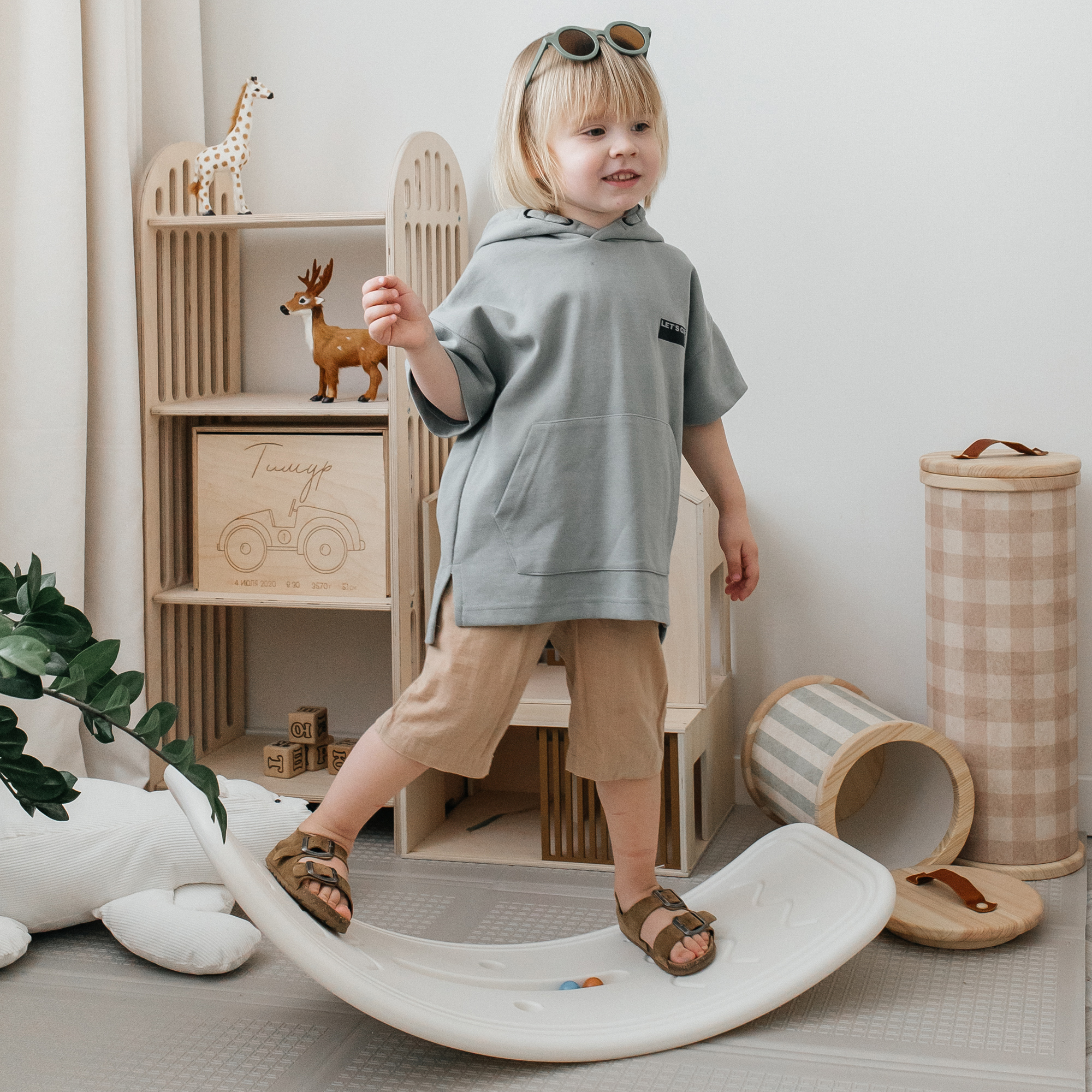 Балансборд UNIX Kids белый