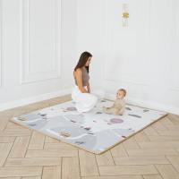 Манеж UNIX Kids Deluxe / Делюкс серый180 x 200 см, с баскетбольным кольцом и ковриком