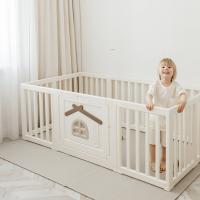 Большой детский игровой манеж UNIX Kids Classic Tree House / Классик домик на дереве 180 x 200 см бежевый