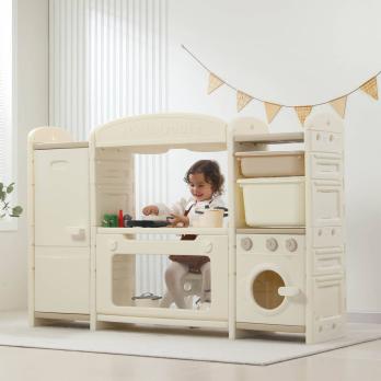 Кухня детская UNIX Kids Cook & Store 2 / Готовка и хранение бежевый
