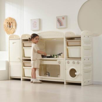 Кухня детская UNIX Kids Cook & Store 6 / Готовка и хранение бежевый