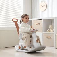 Поезд-качалка-беговел UNIX Kids Train / Поезд серый