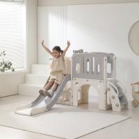 Игровой комплекс с горкой UNIX Kids Star / Звезда серый