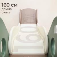 Горка с качелями UNIX Kids Dino / Дино зеленый