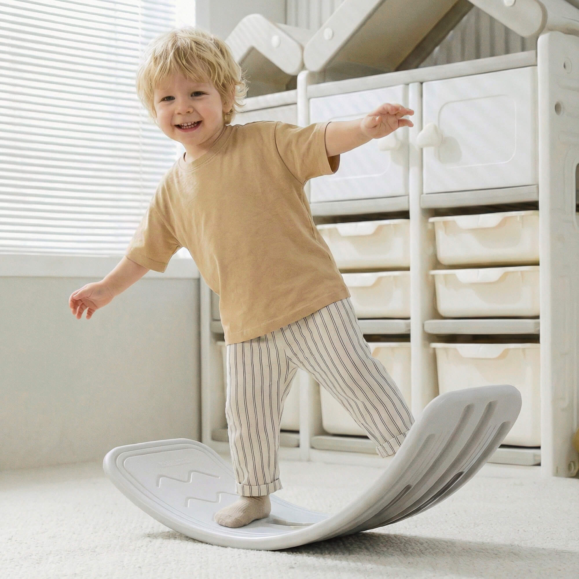 Балансборд UNIX Kids серый