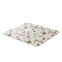 Игровой коврик складной UNIX Kids Traces / Следы 150x180 см коричневый