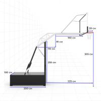 Профессиональная баскетбольная стойка DFC STAND72GP ROLITE