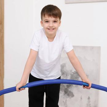 Батут с поручнем DFC Gardenature 36'' синий