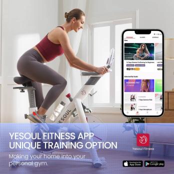 Велотренажер DFC Yesoul Smart M1 BLACK с пульсометром