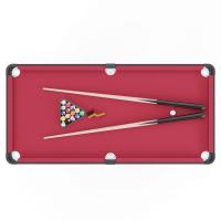 Игровой стол - бильярд DFC 54" 135 x 65 см, красный
