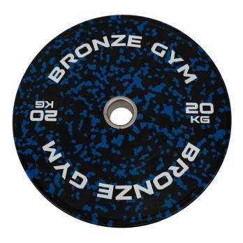 Диск бамперный BRONZE GYM камуфляж синий 20кг