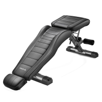 Скамья силовая, универсальная HYFIT, складная, черная D008