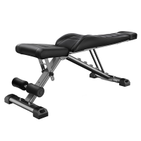 Скамья силовая, универсальная HYFIT, складная, черная D008