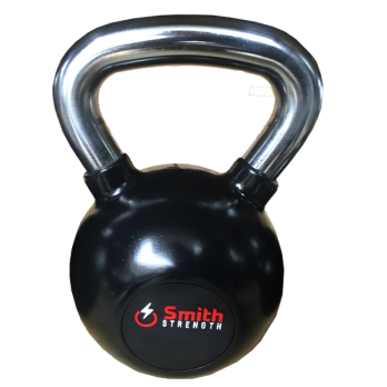 Гиря черная прорезиненная 6kg Smith Сила DB087