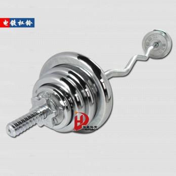Штанга изогнутая. Хромированная. Вес 20 кг.