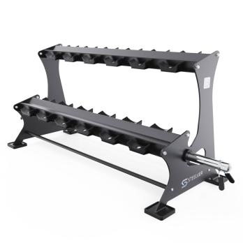 Стойка для хранения гантелей, грифов STEELVER, до 165 кг, на 12 пар
