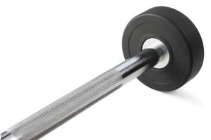 Штанга неразборная обрезиненная 25 кг. Прямой гриф. VictoryFit VF-DX4250