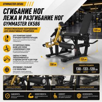 Сгибание ног лежа и разгибание ног Gymmaster EK586
