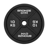 Диск олимпийский BRONZE GYM чугунный 10 кг