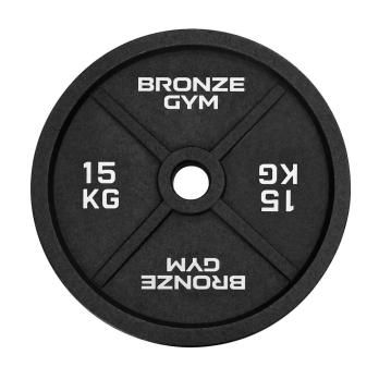 Диск олимпийский BRONZE GYM чугунный 15 кг