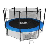 Батут UNIX Line Классик / Classic 14 ft (427 см) с внутренней защитной сеткой