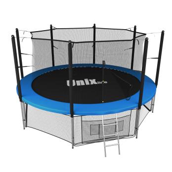 Батут UNIX Line Классик / Classic 14 ft (427 см) с внутренней защитной сеткой