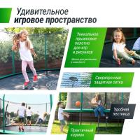 Батут UNIX Line Премиальный с играми / Supreme Game 10 ft (305 см) зеленый