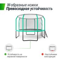 Батут UNIX Line Премиальный с играми / Supreme Game 10 ft (305 см) зеленый