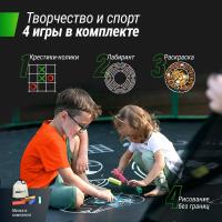 Батут UNIX Line Премиальный с играми / Supreme Game 12 ft (366 см) зеленый