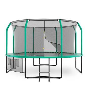 Батут UNIX Line Премиальный с играми / Supreme Game 12 ft (366 см) зеленый