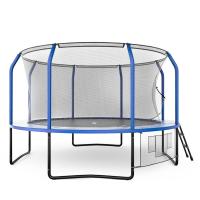 Батут UNIX Line Премиальный с играми / Supreme Game 12 ft (366 см) синий