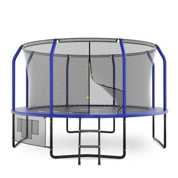 Батут UNIX Line Премиальный с играми / Supreme Game 12 ft (366 см) синий