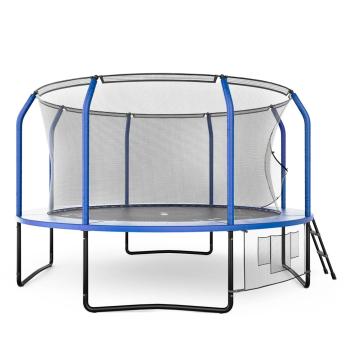 Батут UNIX Line Премиальный с играми / Supreme Game 12 ft (366 см) синий