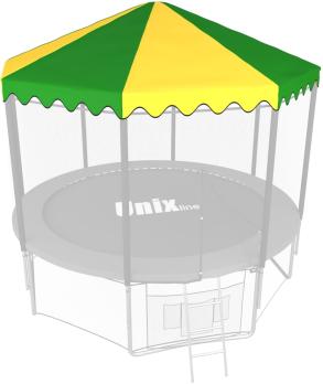 Крыша для батута UNIX Line 8 ft (244 см) зеленый, жёлтый