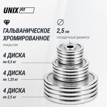Набор гантелей UNIX Fit в кейсе 20 кг