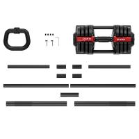 Гантель регулируемая 18кг + штанга + гиря, HYFIT, набор 3в1, D7040