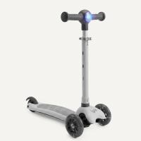 Самокат UNIX Kids Light с подсветкой, серый