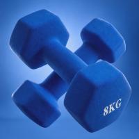 Гантель неразборная гексагональная неопрен 8 кг (2 штуки) VictoryFit VF-DHN080-2