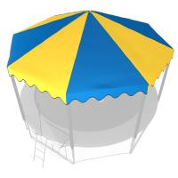 Крыша для батута UNIX Line 12 ft (366 см) синий, жёлтый