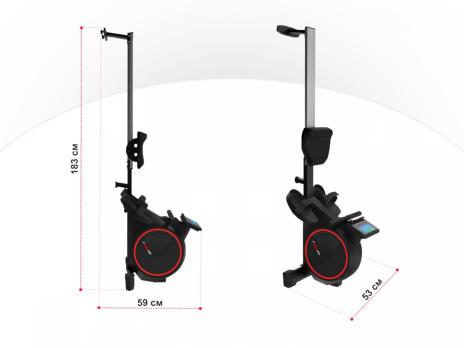 Гребной тренажер UNIX Fit электронная нагрузка / Techno Rower 410E