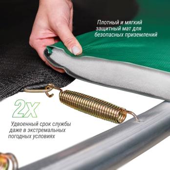 Батут UNIX Line Премиальный / Supreme Basic 12 ft (366 см) синий