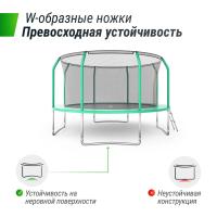 Батут UNIX Line Премиальный / Supreme Basic 12 ft (366 см) зеленый