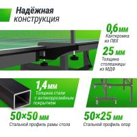 Профессиональный теннисный стол UNIX Line 25 мм MDF зеленый